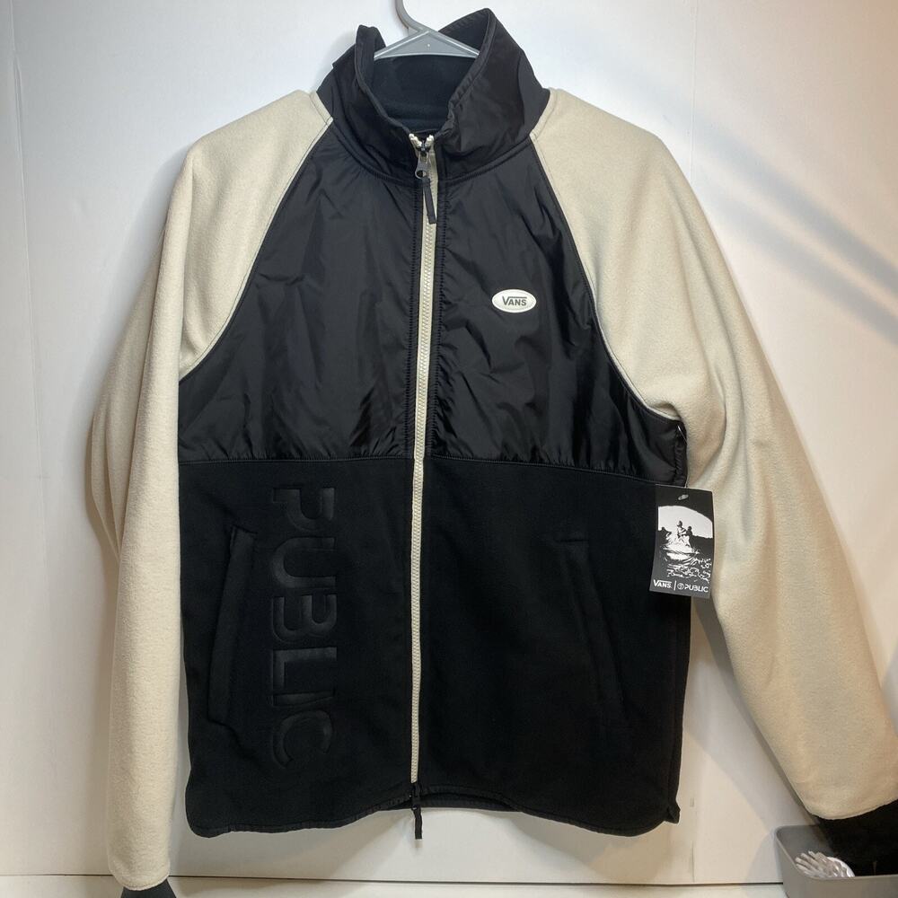 VANS x PUBLIC snowboards Full Zip Snow Fleece Jacket Sz S New NWT